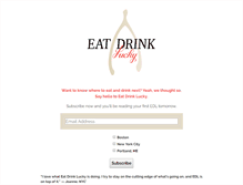 Tablet Screenshot of eatdrinklucky.com